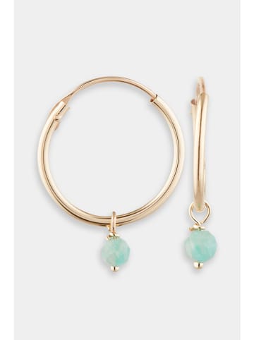 OR ÉCLAT Gold-Creolen "Blake" mit Edelsteinen