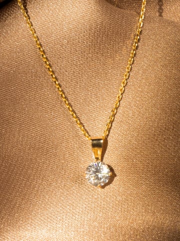 OR ÉCLAT Gouden hanger met edelsteen