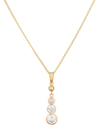 OR ÉCLAT Złota zawieszka "Brillants pendants" z cyrkoniami