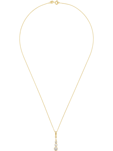 OR ÉCLAT Gouden hanger "Brillants pendants" met edelstenen