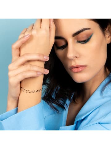 OR ÉCLAT Złota bransoletka "Double Amada Noir"