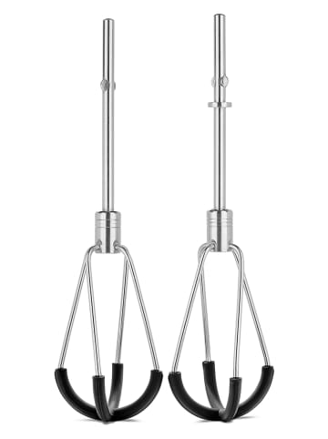 KitchenAid Flexi-Rührer in Schwarz/ Silber