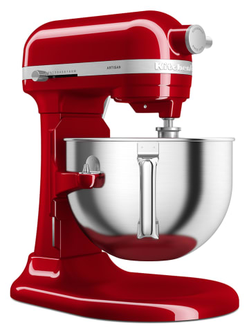 KitchenAid Küchenmaschine "Artisan" mit Schüsselheber in Rot - 5,6 l