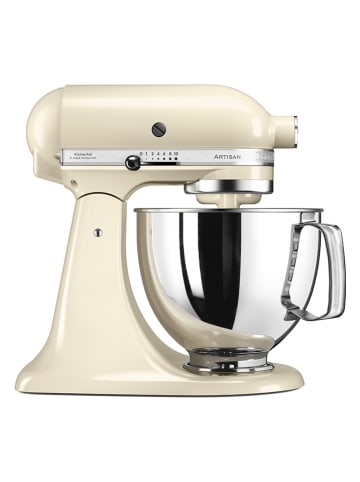 KitchenAid Küchenmaschine "Artisan" mit 2 Rührschüsseln in Creme - 4,8 l