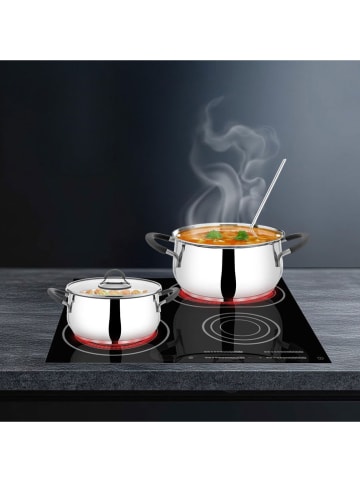 InnovaGoods 6-delige roestvrijstalen pannenset "Modernist"