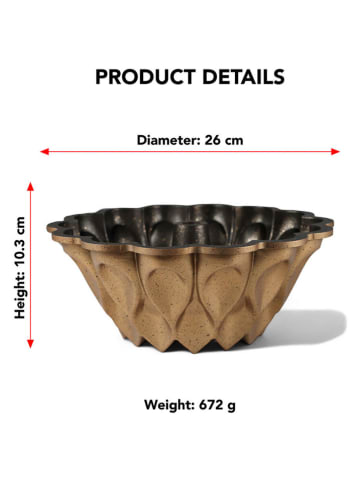 InnovaGoods Tulbandvorm "Fun Cooking" goudkleurig - Ø 24 cm