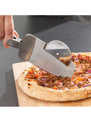 InnovaGoods Nóż do pizzy 4w1 w kolorze srebrnym - 28 x 9 x 4 cm