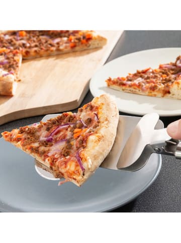 InnovaGoods 4-in-1 pizzames zilverkleurig - (B)28 x (H)9 x (D)4 cm