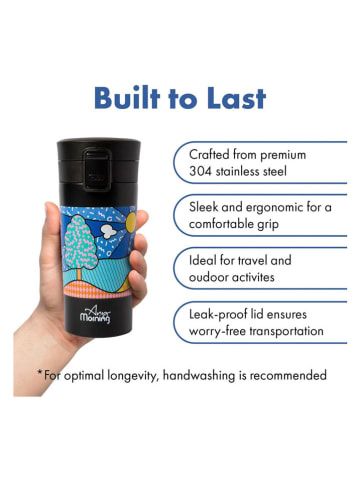 InnovaGoods Isoleerbeker "BA21522" zwart/meerkleurig - 380 ml