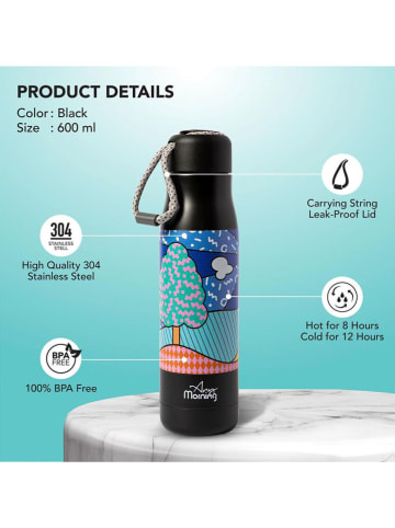 InnovaGoods Isoleerfles "BA21547" zwart/meerkleurig - 600 ml