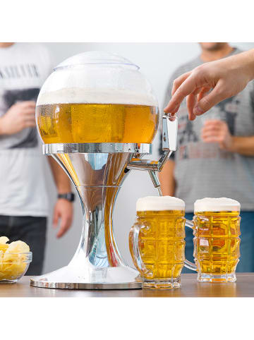 InnovaGoods Drankdispenser zilverkleurig/transparant - 3,5 l