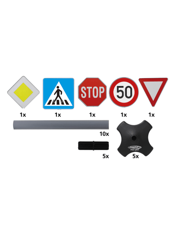 Jamara 25-częściowy zestaw znaków drogowych - 3+
