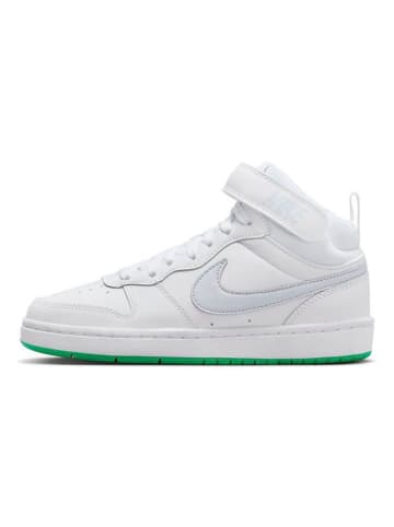 Nike Sportswear Skórzane sneakersy "Court Borough Mid 2" w kolorze białym