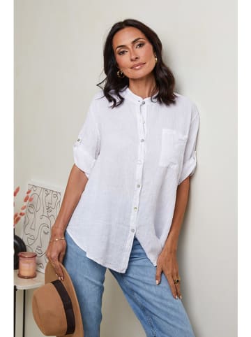 Le Monde du Lin Linnen blouse wit