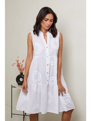 Le Monde du Lin Leinen-Kleid in Weiß