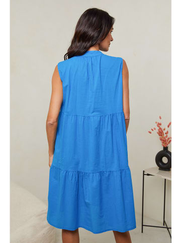 Le Monde du Lin Leinen-Kleid in Blau