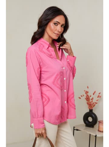 Le Monde du Lin Linnen blouse roze