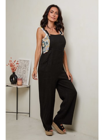 Le Monde du Lin Linnen tuinbroek zwart