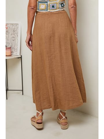 Le Monde du Lin Linnen rok donkerblauw