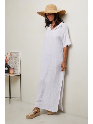 Le Monde du Lin Leinen-Kleid in Weiß