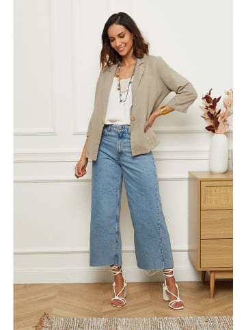 Le Monde du Lin Leinen-Blazer in Taupe