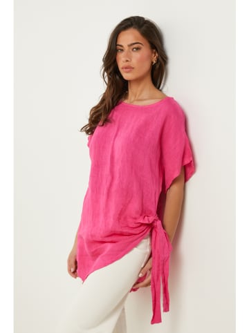 Le Monde du Lin Leinen-Tunika in Pink