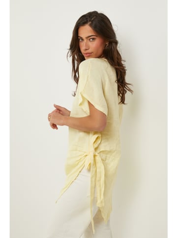 Le Monde du Lin Lniana tunika w kolorze żółtym