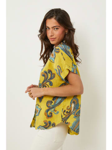 Le Monde du Lin Linnen blouse geel