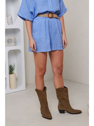 Rodier Lin Linnen short blauw