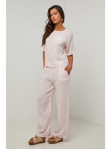 Le Monde du Lin Leinen-Bluse in Rosa