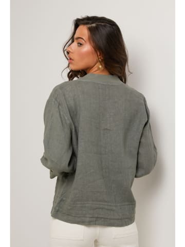 Le Monde du Lin Linnen blouson grijs