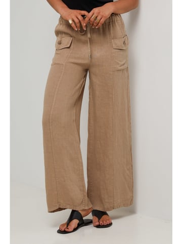 Le Monde du Lin Linnen broek beige