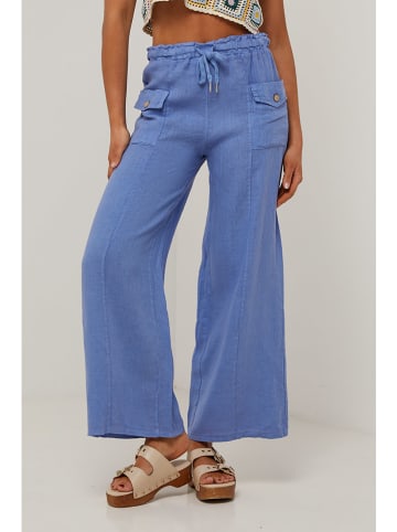 Le Monde du Lin Leinen-Hose in Blau