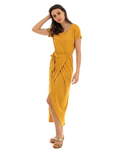 Fille de Coton Jurk "Lydia" mosterdgeel