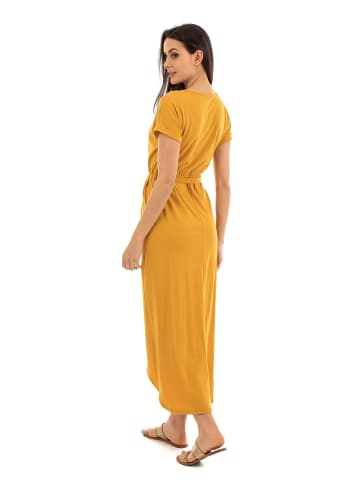 Fille de Coton Sukienka "Lydia" w kolorze musztardowym