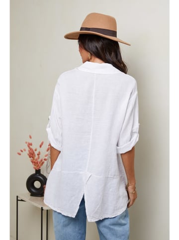 Le Monde du Lin Linnen blouse wit