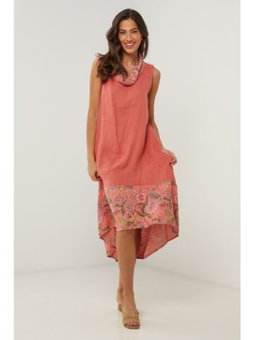 Le Monde du Lin Linnen jurk rood