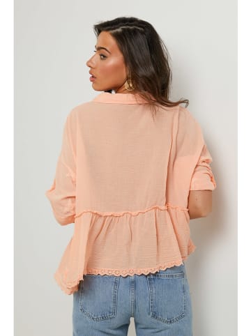Le Monde du Lin Bluzka w kolorze pomarańczowym