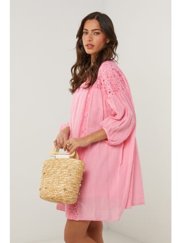 Le Monde du Lin Jurk lichtroze