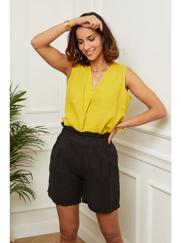 Le Monde du Lin Linnen top geel