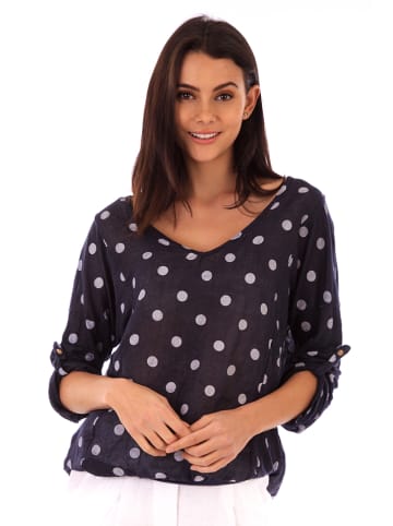 Lin Passion Leinen-Shirt in Dunkelblau