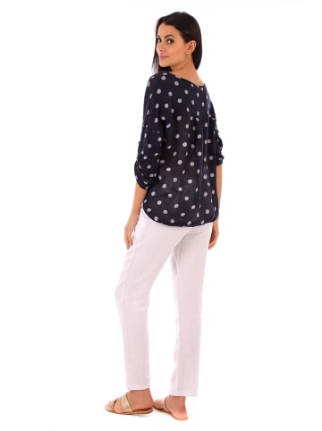 Lin Passion Leinen-Shirt in Dunkelblau