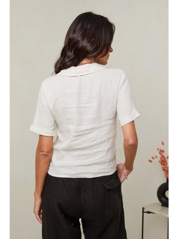 Le Monde du Lin Leinen-Bluse in Creme