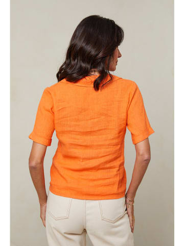 Le Monde du Lin Lniana bluzka w kolorze pomarańczowym