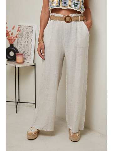 Le Monde du Lin Leinen-Hose in Creme