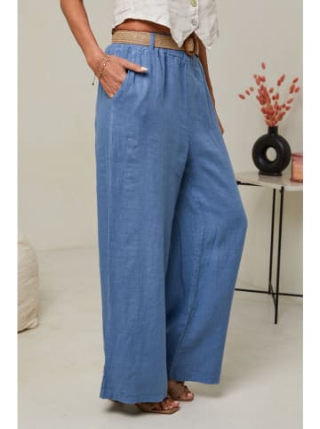 Le Monde du Lin Linnen marlenebroek blauw