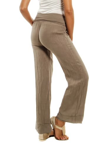 Naturelle en lin Linnen broek taupe