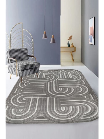 Conceptum Hypnose Kurzflor-Teppich ''Amorf - Ar008'' in Grau
