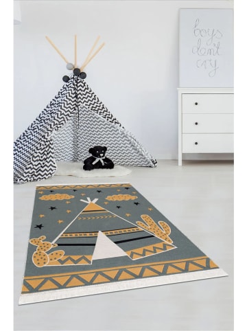 Conceptum Hypnose Baumwoll-Teppich ''Cadir'' in Grau