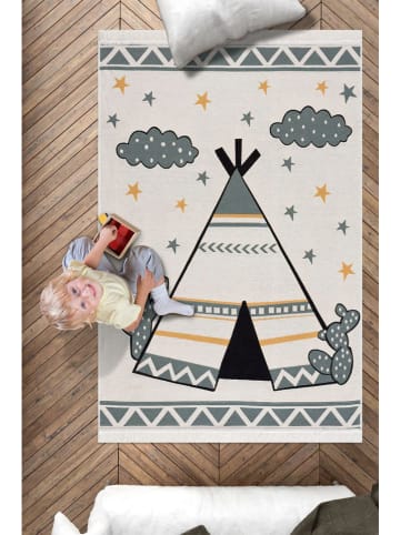 Conceptum Hypnose Baumwoll-Teppich ''Cadir'' in Grau